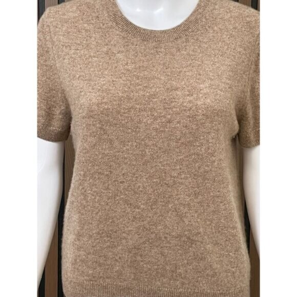 Quince Women's L Brown Sweater Mongolian Cashmere Pullover Tight-Knit Casual - Picture 3 of 9